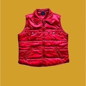 Tommy Hilfiger Tommy Jeans 1970s Vintage Red Puffer Vest